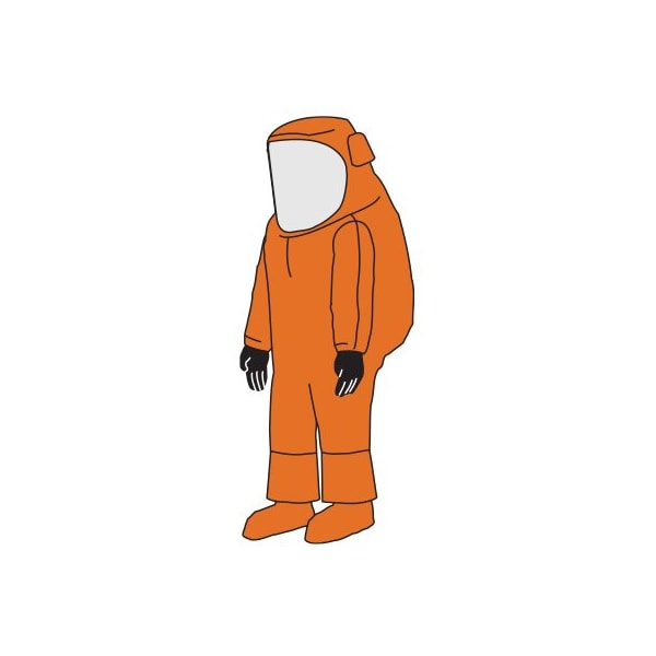 Zytron 500 Training Suit, Rear Entry, Orange, 2X/3X
